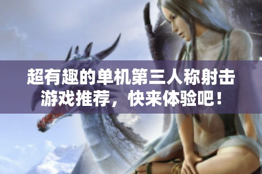超有趣的单机第三人称射击游戏推荐，快来体验吧！