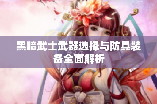 黑暗武士武器选择与防具装备全面解析