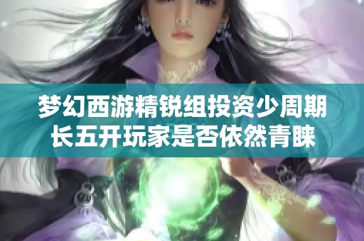 梦幻西游精锐组投资少周期长五开玩家是否依然青睐
