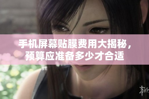 手机屏幕贴膜费用大揭秘，预算应准备多少才合适