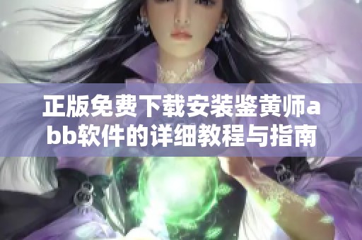 正版免费下载安装鉴黄师abb软件的详细教程与指南