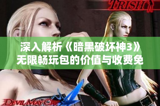 深入解析《暗黑破坏神3》无限畅玩包的价值与收费免费模式对比