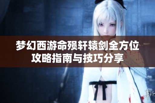 梦幻西游命殒轩辕剑全方位攻略指南与技巧分享