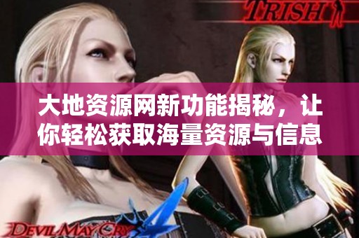 大地资源网新功能揭秘，让你轻松获取海量资源与信息