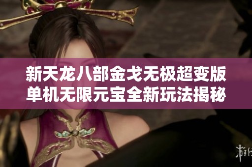 新天龙八部金戈无极超变版单机无限元宝全新玩法揭秘