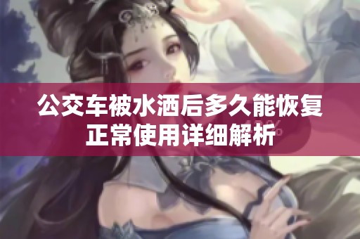 公交车被水洒后多久能恢复正常使用详细解析