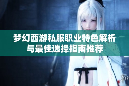 梦幻西游私服职业特色解析与最佳选择指南推荐