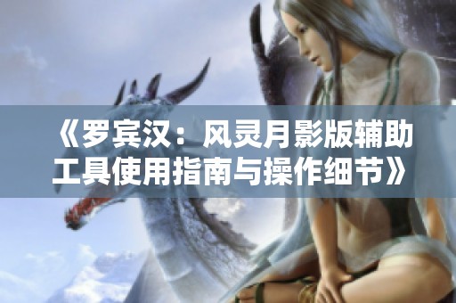 《罗宾汉：风灵月影版辅助工具使用指南与操作细节》