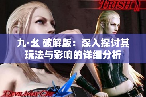 九·幺 破解版：深入探讨其玩法与影响的详细分析