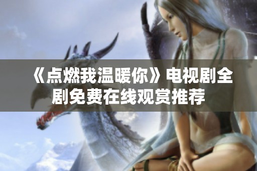 《点燃我温暖你》电视剧全剧免费在线观赏推荐