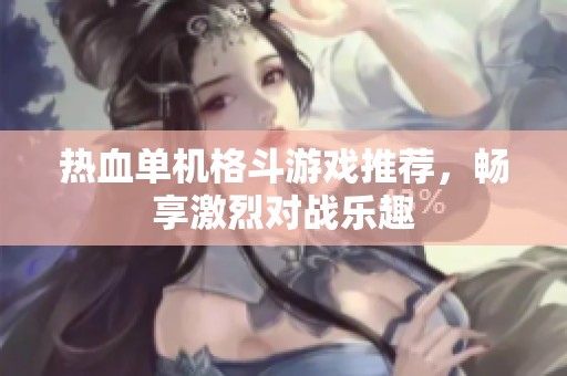 热血单机格斗游戏推荐，畅享激烈对战乐趣