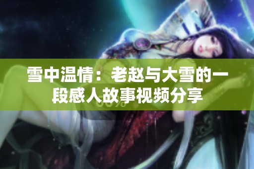 雪中温情：老赵与大雪的一段感人故事视频分享