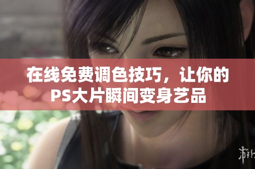 在线免费调色技巧，让你的PS大片瞬间变身艺品