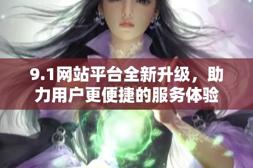 9.1网站平台全新升级，助力用户更便捷的服务体验