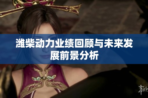 潍柴动力业绩回顾与未来发展前景分析