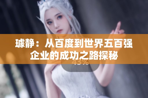 璩静：从百度到世界五百强企业的成功之路探秘