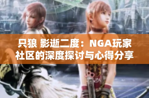 只狼 影逝二度：NGA玩家社区的深度探讨与心得分享