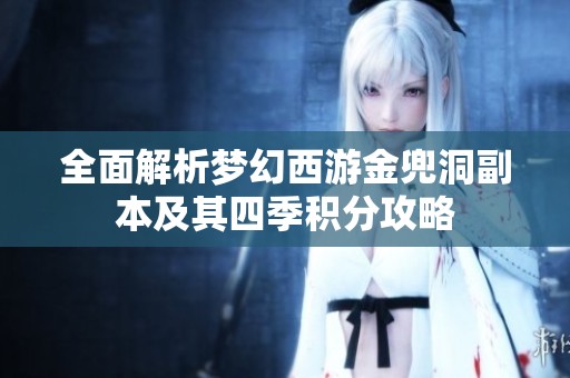 全面解析梦幻西游金兜洞副本及其四季积分攻略