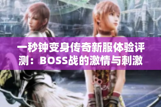 一秒钟变身传奇新服体验评测：BOSS战的激情与刺激之旅