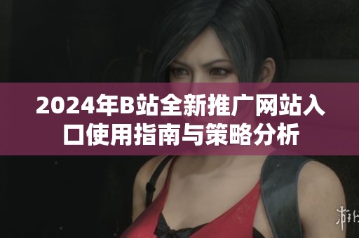 2024年B站全新推广网站入口使用指南与策略分析
