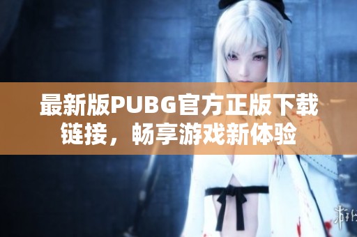 最新版PUBG官方正版下载链接，畅享游戏新体验