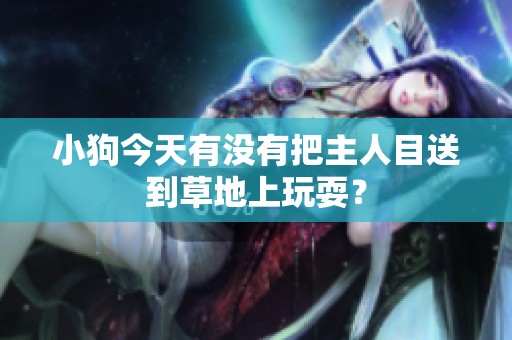 小狗今天有没有把主人目送到草地上玩耍？