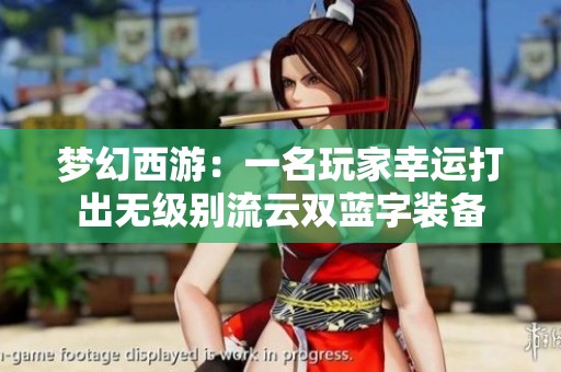 梦幻西游：一名玩家幸运打出无级别流云双蓝字装备