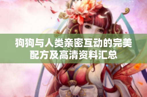 狗狗与人类亲密互动的完美配方及高清资料汇总