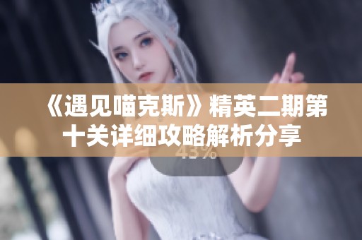《遇见喵克斯》精英二期第十关详细攻略解析分享