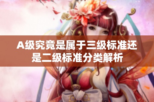 A级究竟是属于三级标准还是二级标准分类解析