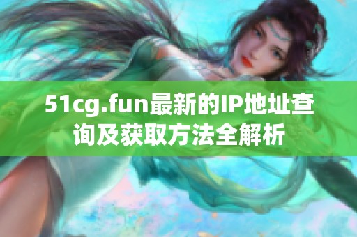 51cg.fun最新的IP地址查询及获取方法全解析