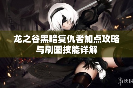 龙之谷黑暗复仇者加点攻略与刷图技能详解