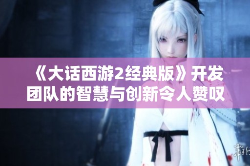 《大话西游2经典版》开发团队的智慧与创新令人赞叹，真是游戏设计的典范之作