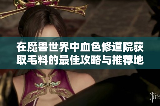 在魔兽世界中血色修道院获取毛料的最佳攻略与推荐地点