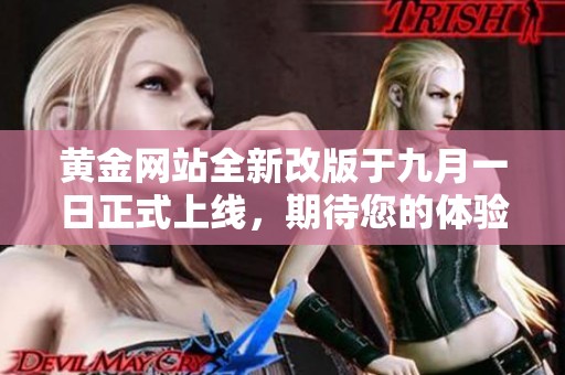 黄金网站全新改版于九月一日正式上线，期待您的体验与反馈