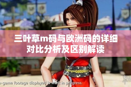 三叶草m码与欧洲码的详细对比分析及区别解读
