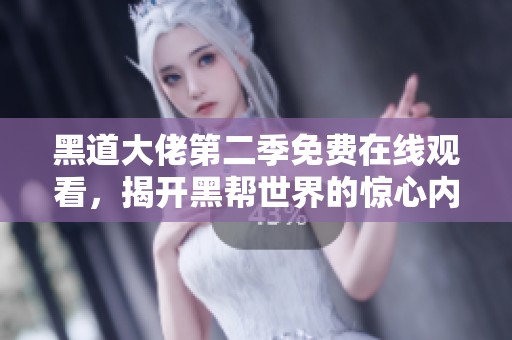 黑道大佬第二季免费在线观看，揭开黑帮世界的惊心内幕与阴暗角落