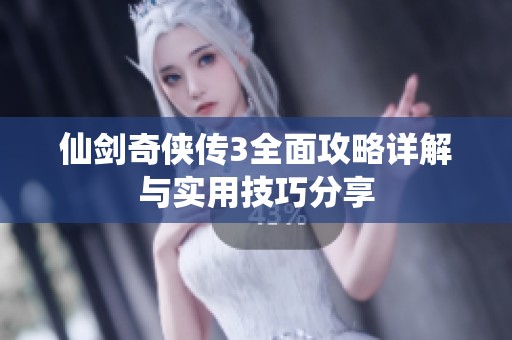 仙剑奇侠传3全面攻略详解与实用技巧分享