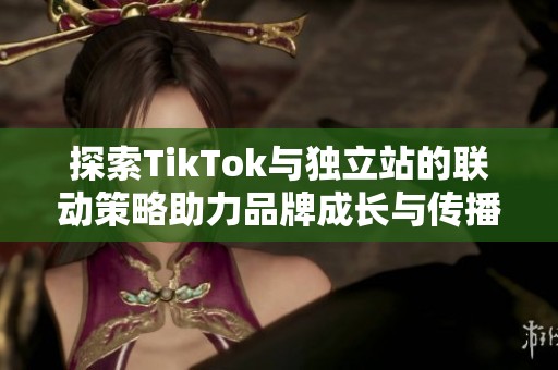 探索TikTok与独立站的联动策略助力品牌成长与传播