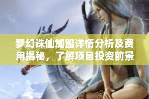 梦幻诛仙加盟详情分析及费用揭秘，了解项目投资前景