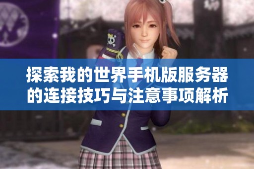 探索我的世界手机版服务器的连接技巧与注意事项解析
