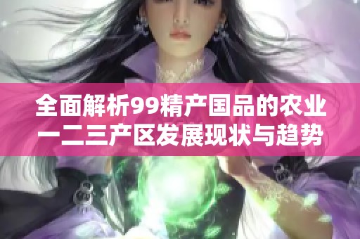 全面解析99精产国品的农业一二三产区发展现状与趋势