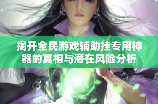 揭开全民游戏辅助挂专用神器的真相与潜在风险分析