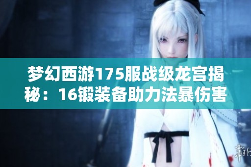 梦幻西游175服战级龙宫揭秘：16锻装备助力法暴伤害提升