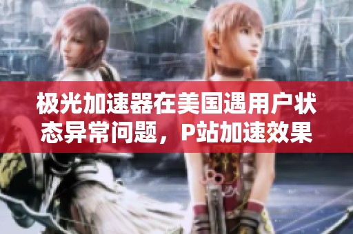 极光加速器在美国遇用户状态异常问题，P站加速效果不佳