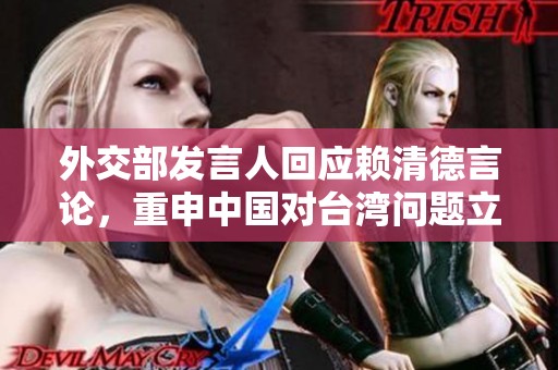 外交部发言人回应赖清德言论，重申中国对台湾问题立场