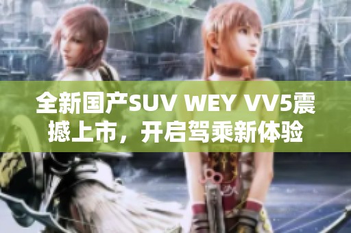 全新国产SUV WEY VV5震撼上市，开启驾乘新体验