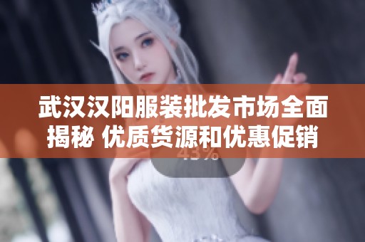 武汉汉阳服装批发市场全面揭秘 优质货源和优惠促销价格尽在掌握