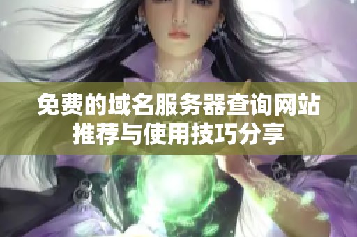 免费的域名服务器查询网站推荐与使用技巧分享