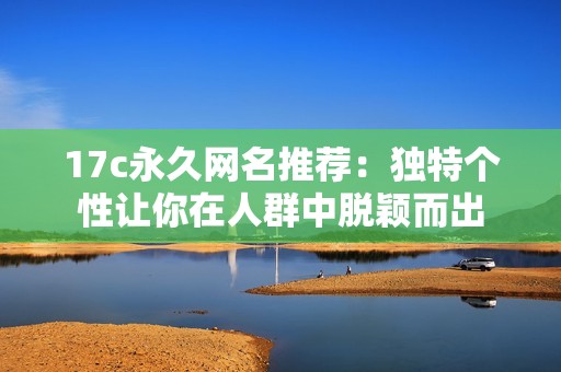 17c永久网名推荐：独特个性让你在人群中脱颖而出